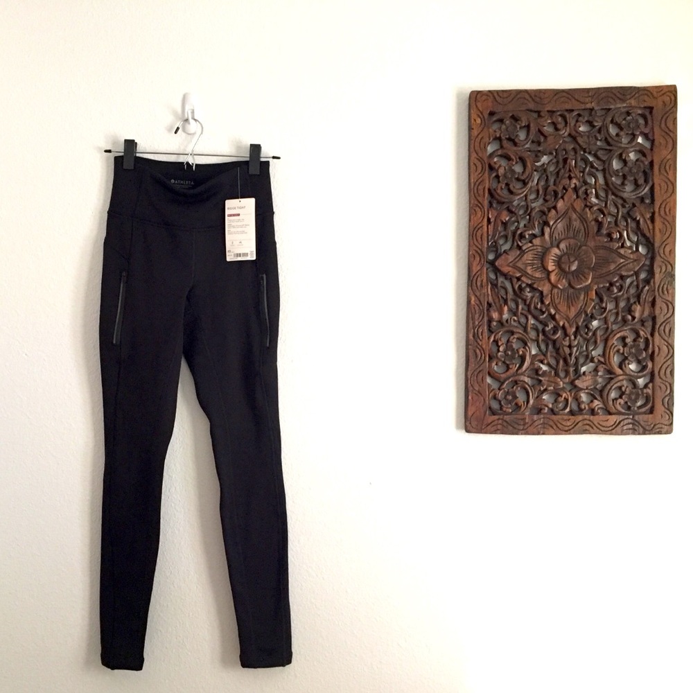Ridge Tight Fleece Exercise Leggings